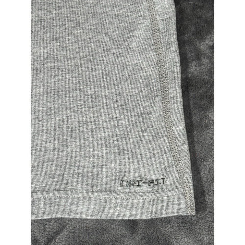 Nike Shirt Mens Large Gray Dri-FIT Lightweight Short Sleeve Training Tee - Picture 11 of 13